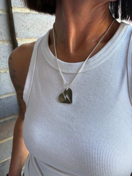 Power Heart Necklace - Women Who Rock™