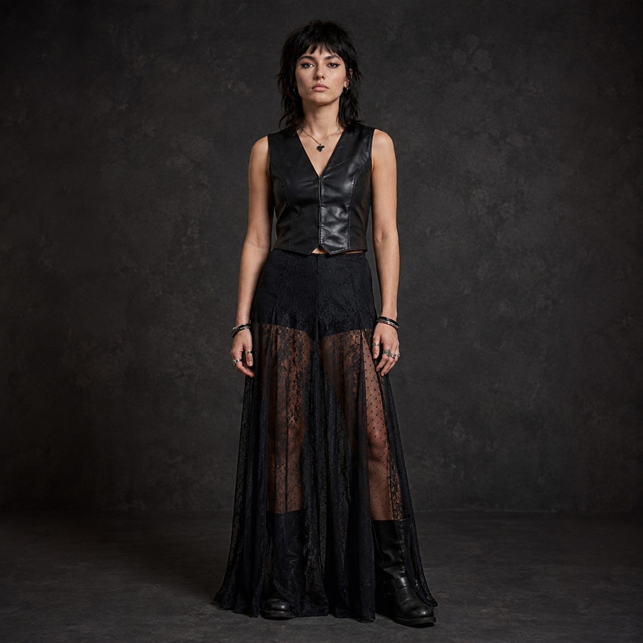 Icon Sheer Lace Maxi Shorts