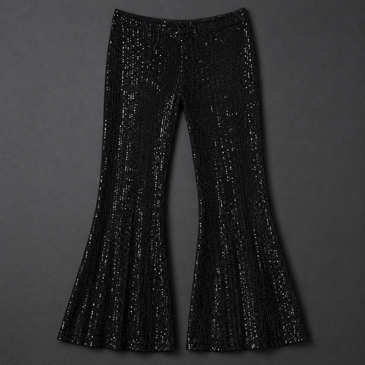 Midnight Sequin Flare Pants
