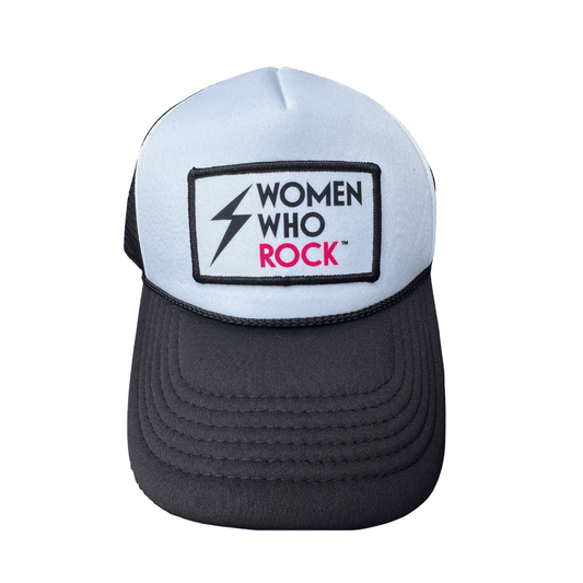 Women Who Rock Logo Patch Trucker Hat