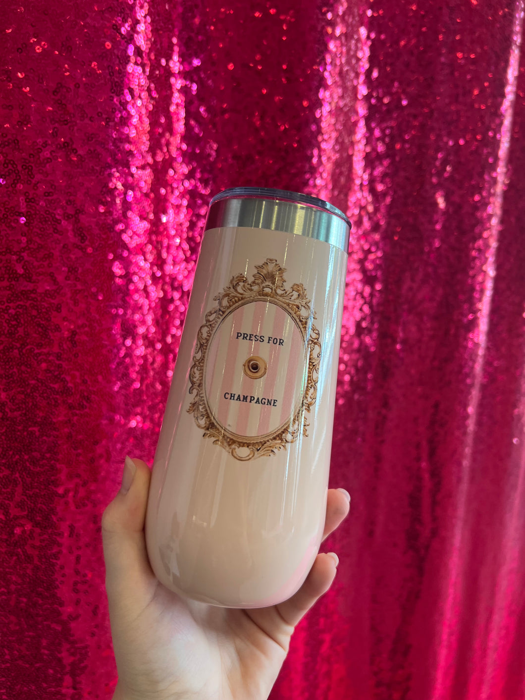 Press for Champagne Tumbler