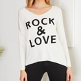 Load image into Gallery viewer, Rock Love Print Knit Sweater

