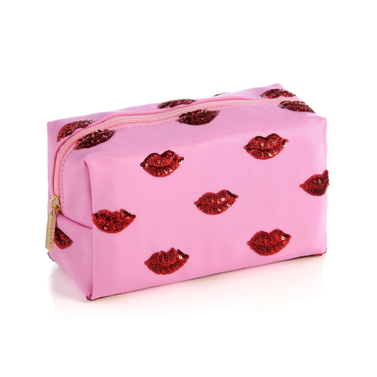 Sequin Lip Cosmetic Pouch