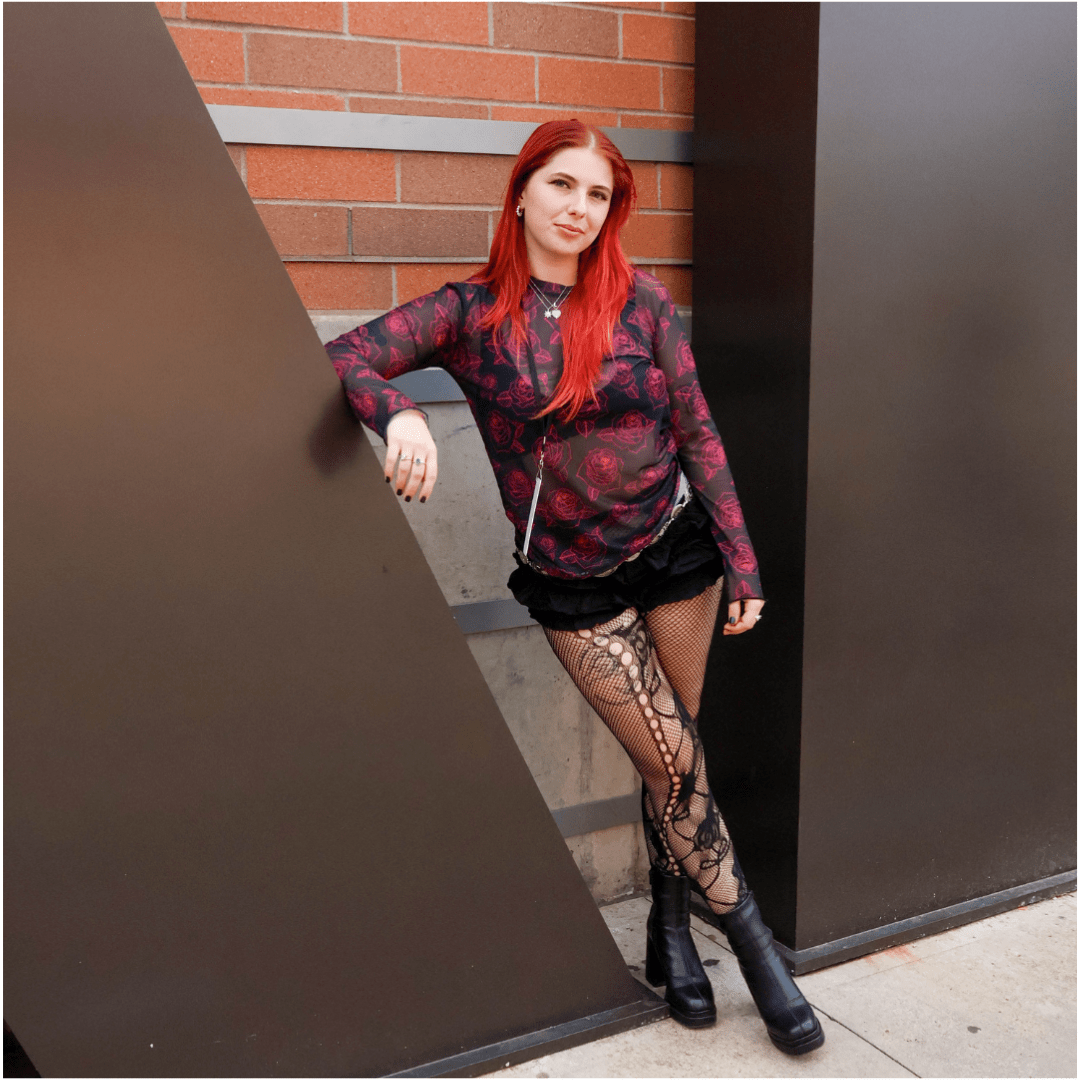 The Electric Rock and Roses Top