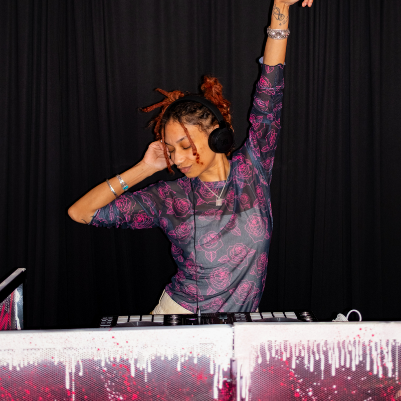The Electric Rock and Roses Top