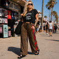 Load image into Gallery viewer, Leopard Racer Trousers
