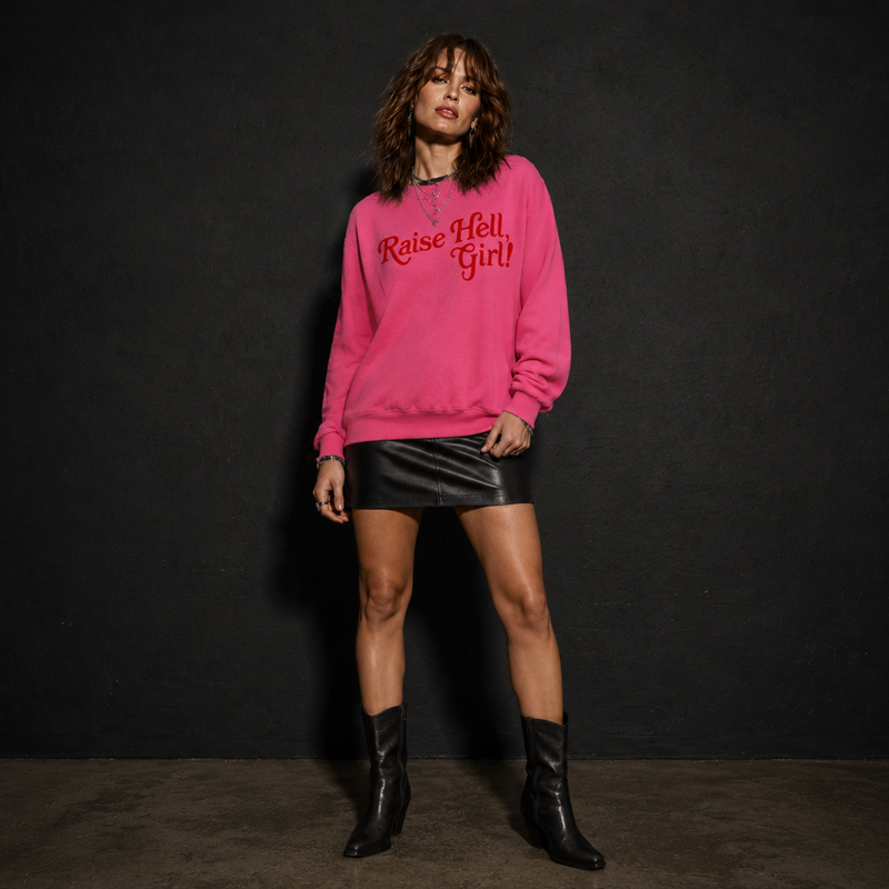 Raise Hell Girl Graphic Crewneck