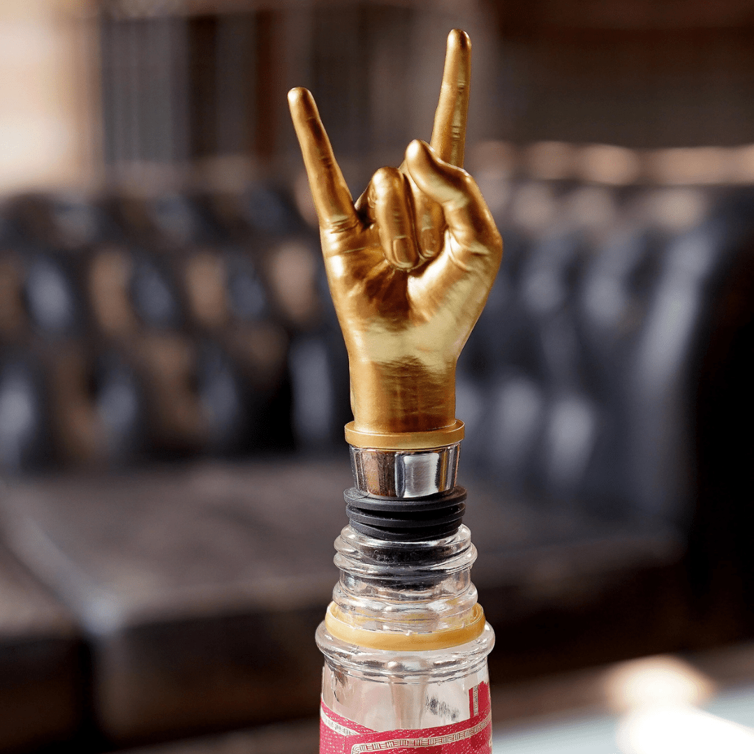 Rock On Wine Bottle Stopper