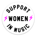 'Support Women In Music' Sticker