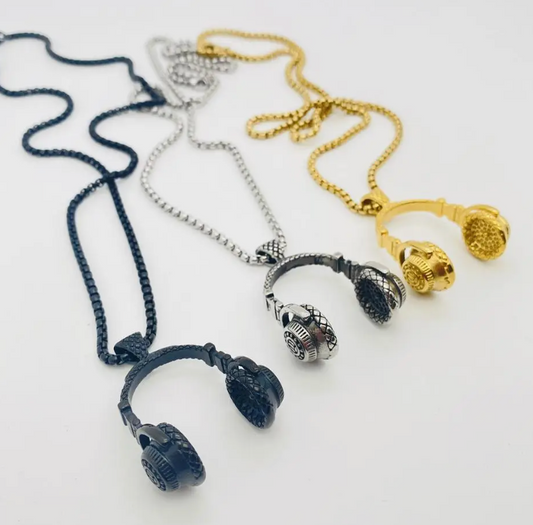 Music Headset Headphone Necklace