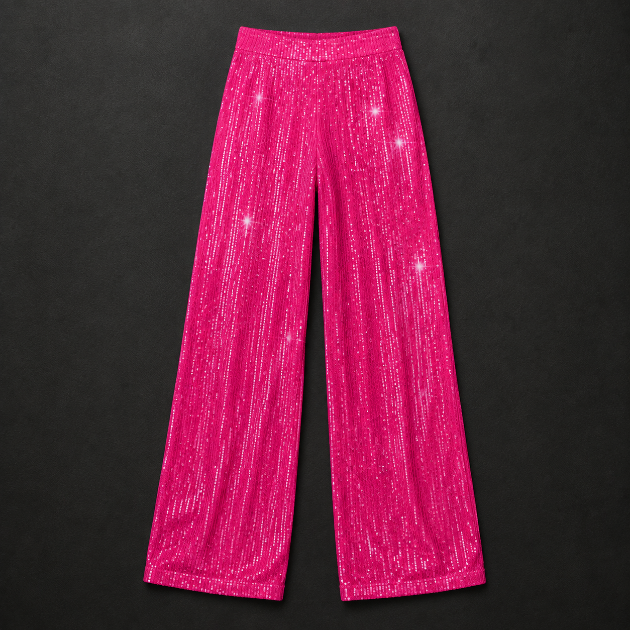 Starlight Sequin Wide-Leg Pants