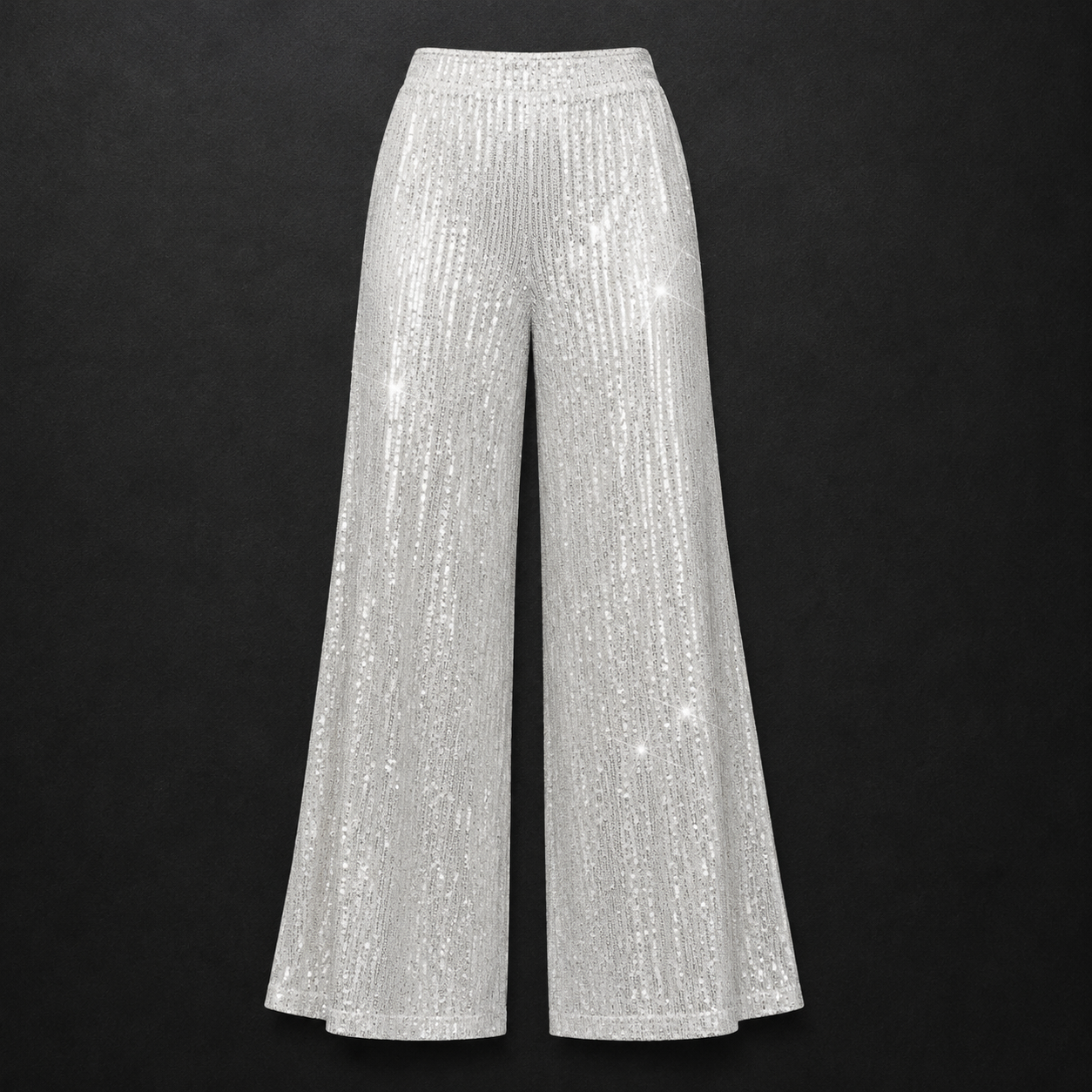 Starlight Sequin Wide-Leg Pants