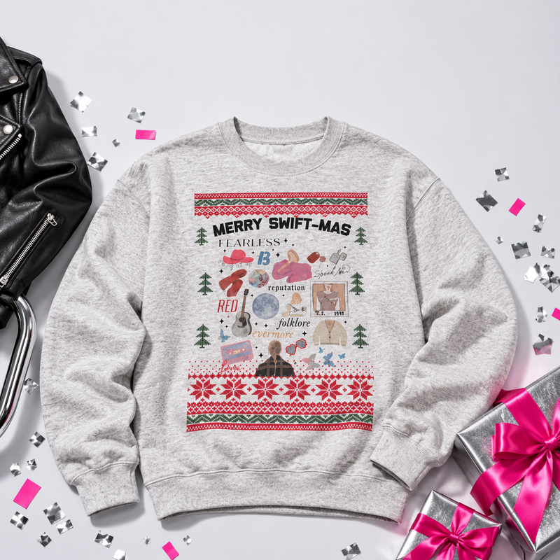 Merry Swiftmas Ugly Sweater Crewneck