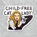 Child-Free Cat Lady Sticker