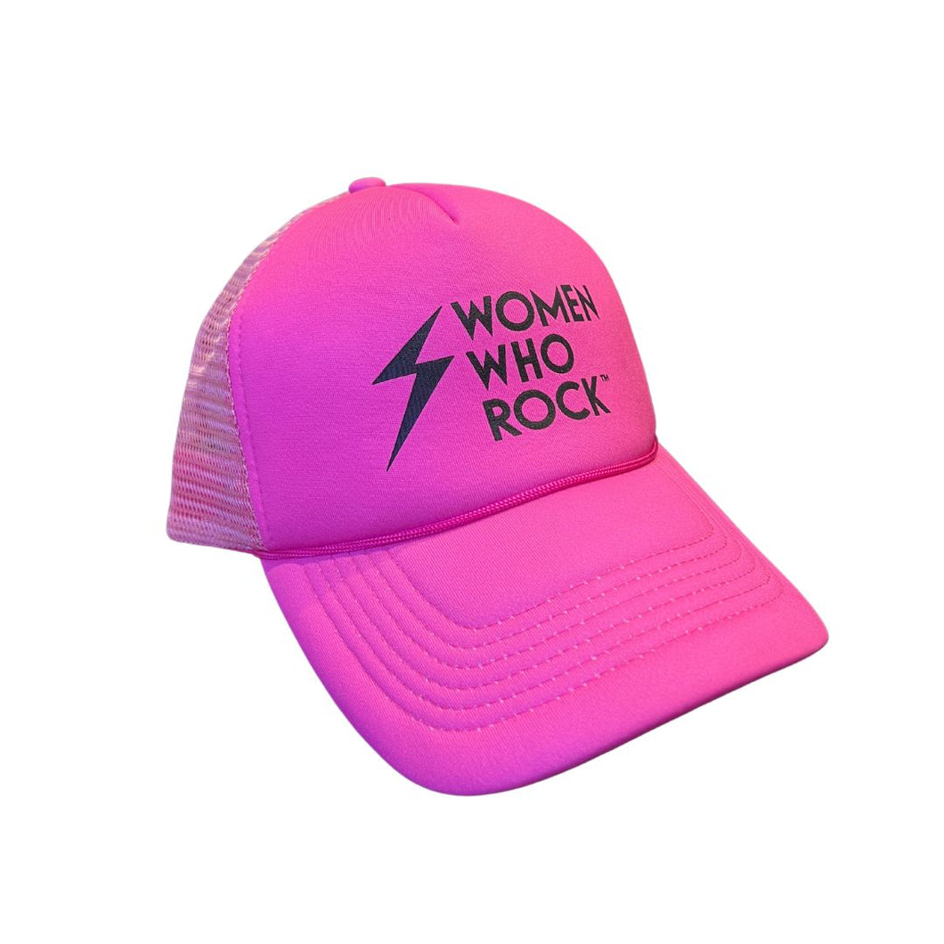 Women Who Rock Hot Pink Trucker