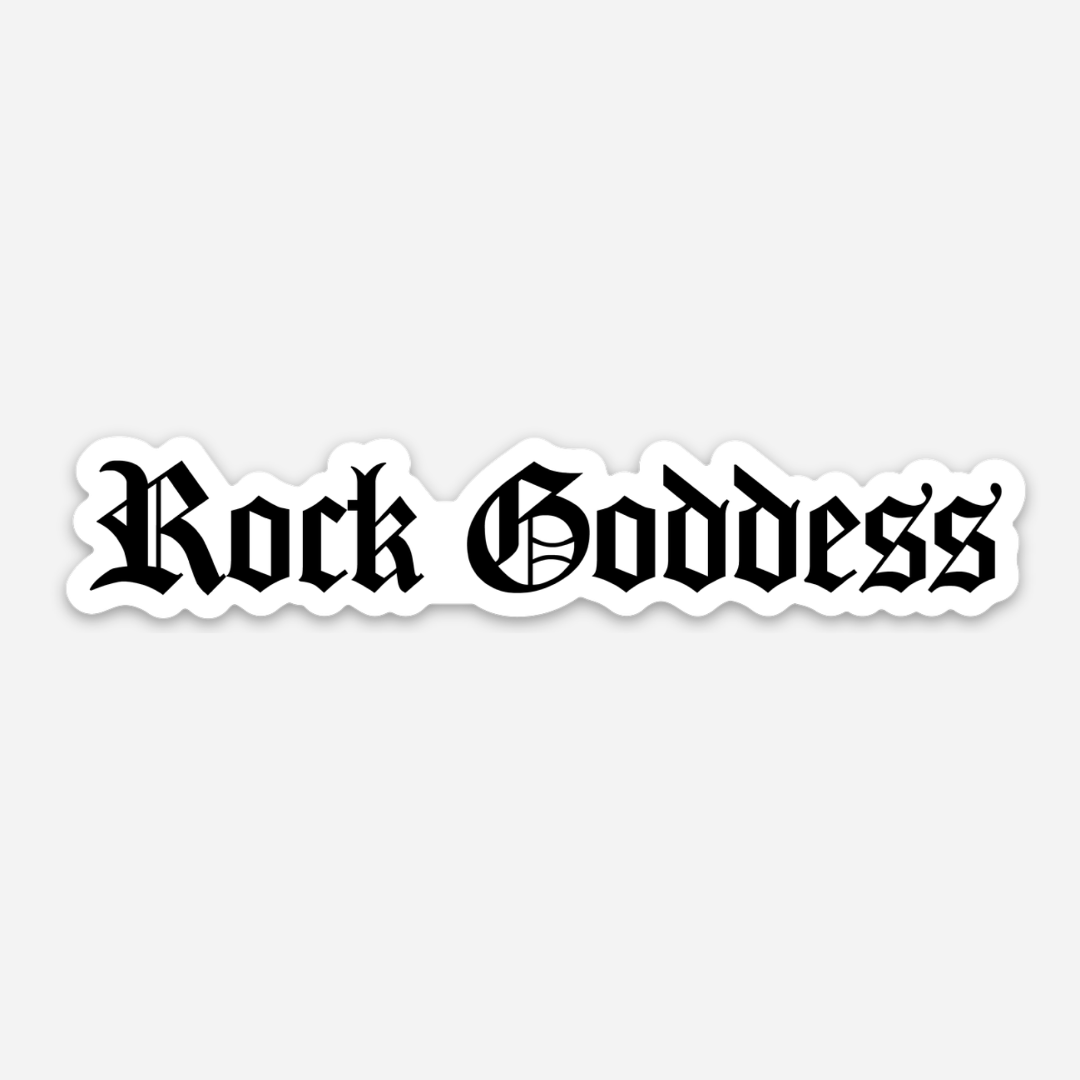 Rock Goddess Die Cut Sticker