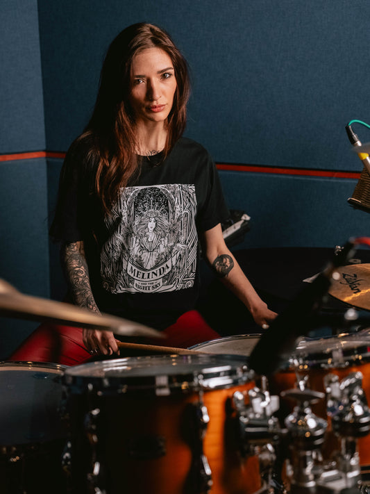Melinda & The Night Sky Tee - Black Unisex
