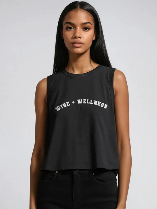Wine + Wellness Crop Tank