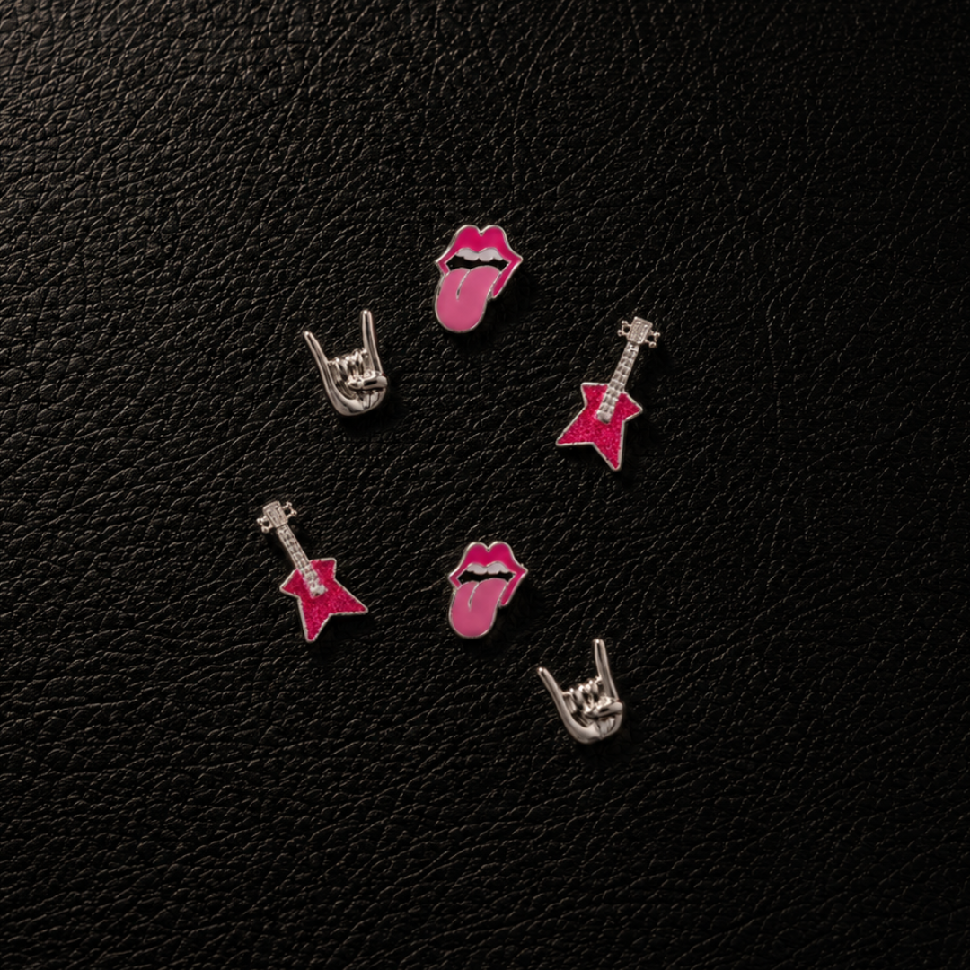 Mini Rock & Roll Earring Set