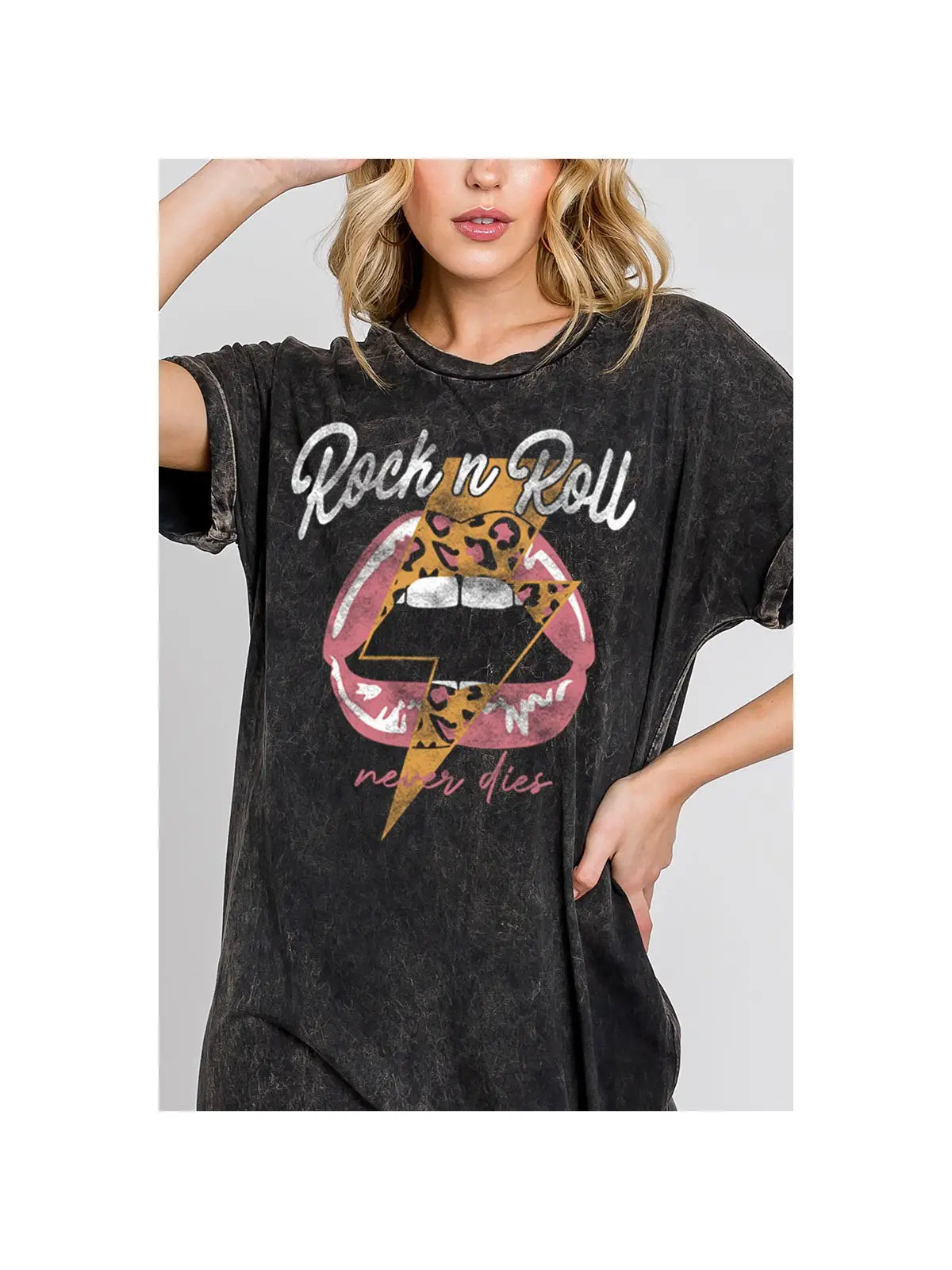 'Rock & Roll Never Dies' Graphic Dress
