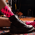Load image into Gallery viewer, Women Who Rock Lightning Bolt Socks
