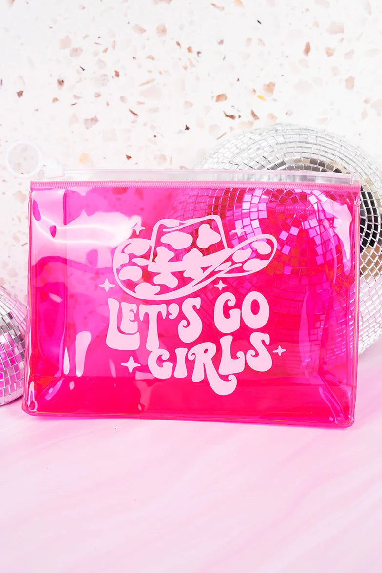 Let's Go Girls Pouch - Hot Pink