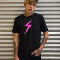 Load image into Gallery viewer, Pink Lightning Bolt T-Shirt - Unisex - Women Who Rock
