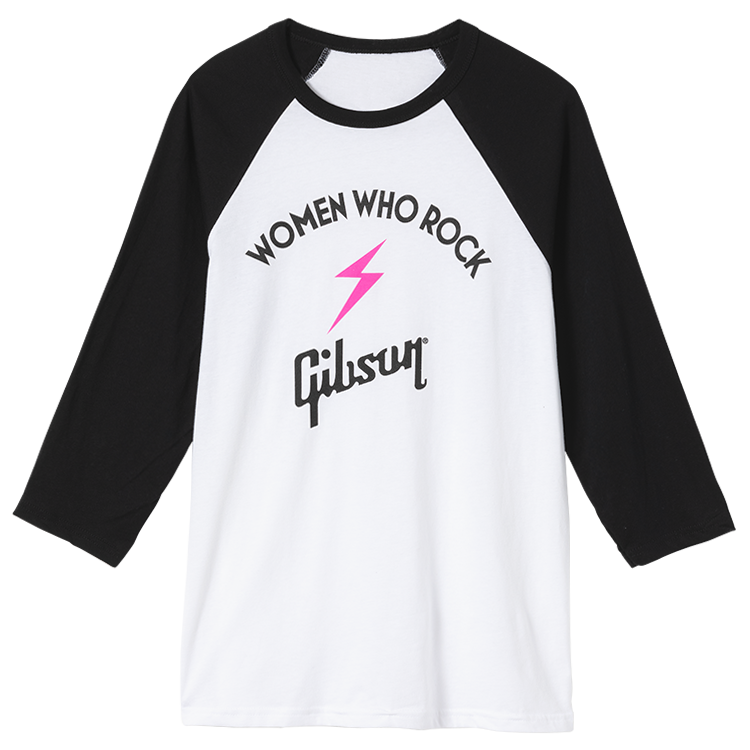 Gibson x Women Who Rock  Baseball Tee (White)