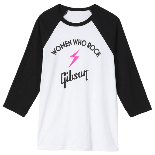 Gibson x Women Who Rock  Baseball Tee (White)