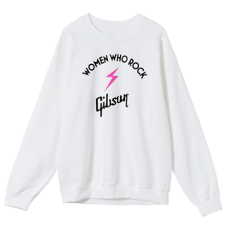 Gibson x Women Who Rock Crewneck Sweatshirt (White)