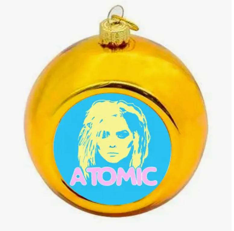 'Atomic Blondie' Ornament Gold