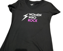 Load image into Gallery viewer, Logo V-Neck - Women&#39;s - Women Who Rock
